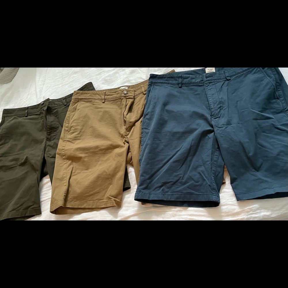 Flint and Tinder Shorts - 3 Pairs - Navy, Khaki, Olive